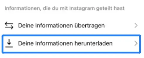 Schritt 2 zum Wiederherstellen von gelöschten Instagram-Chats